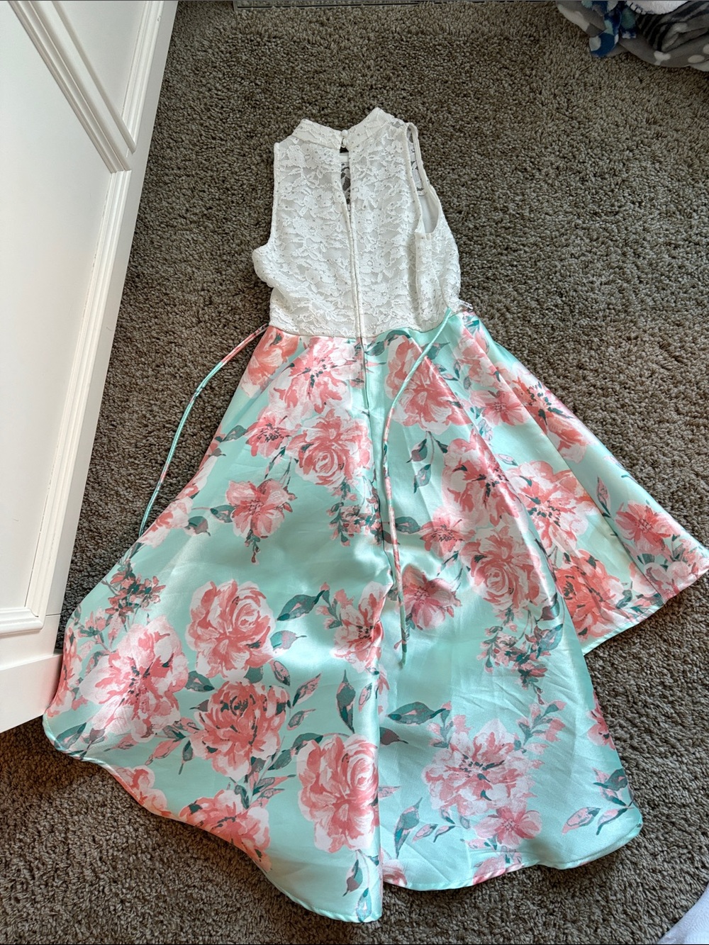Speechless White Lace Rose Dress - Picture 2 of 3